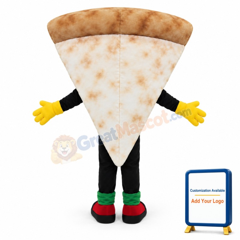 Smiling Pizza Mascot Costume