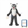 Grey Power Cat Wildcat Mascot Costume