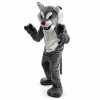 Grey Power Cat Wildcat Mascot Costume