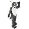 Grey Power Cat Wildcat Mascot Costume