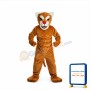 New Power Leopard Panther Cat Cougar Mascot Costume