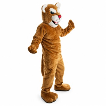 New Power Leopard Panther Cat Cougar Mascot Costume