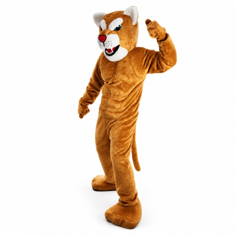 New Power Leopard Panther Cat Cougar Mascot Costume