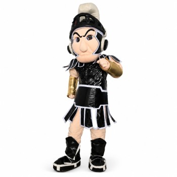 Black Spartan Trojan Knight Sparty Mascot Costume