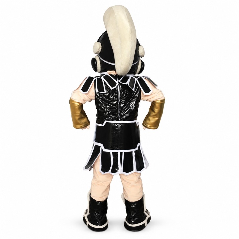 BLACK SPARTAN TROJAN KNIGHT SPARTY MASCOT COSTUME