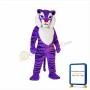 Purple Tiger Mascot Costume