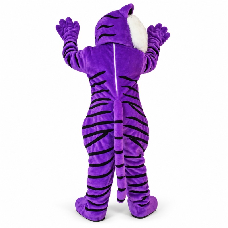 Purple Tiger Mascot Costume