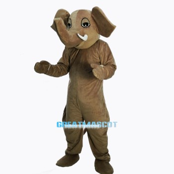 Brown Elephant Masot Costume