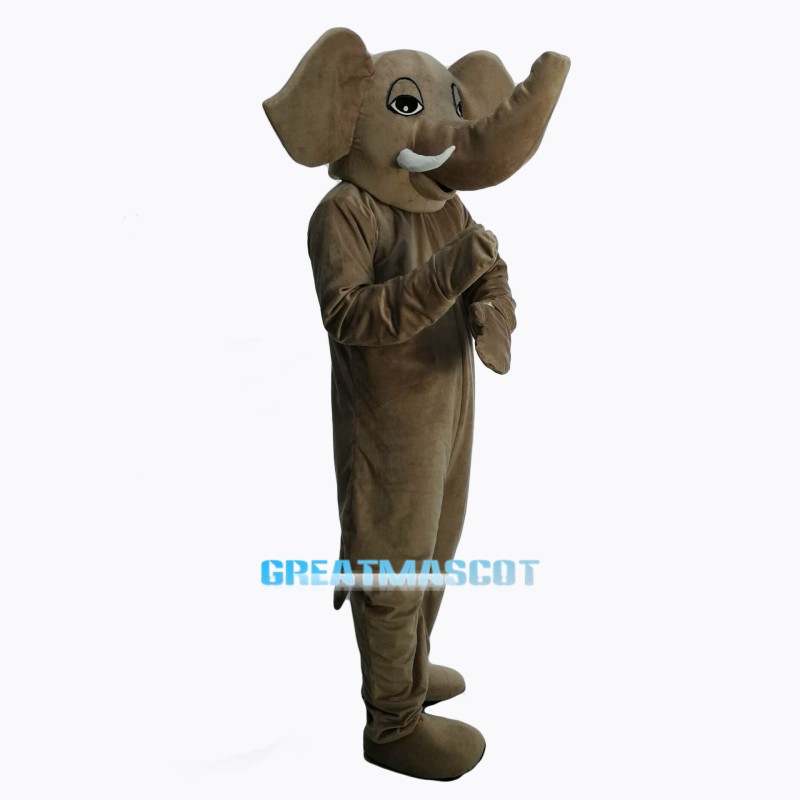 Brown Elephant Masot Costume