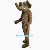 Brown Elephant Masot Costume