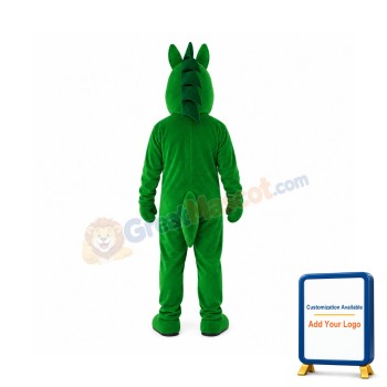 Green Trojan Horse Mascot Costume