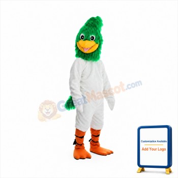 Green Roadrunner Mascot Costume