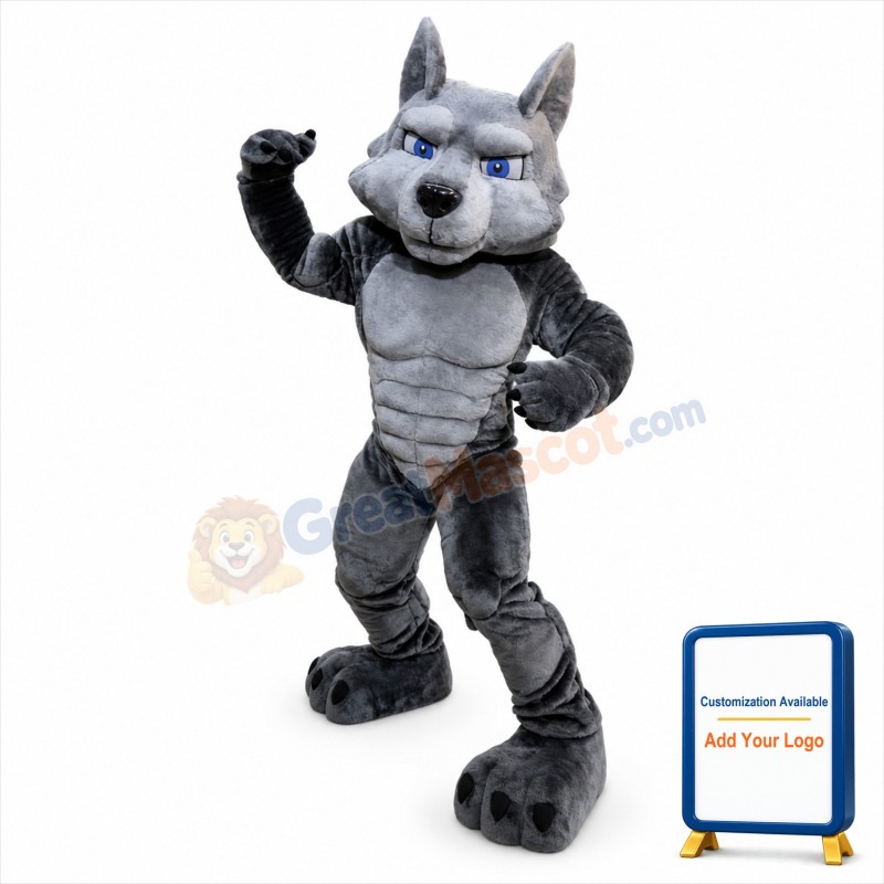 Power Wolf Mascot Costume