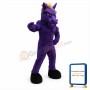 Purple Mustang Mascot Costume