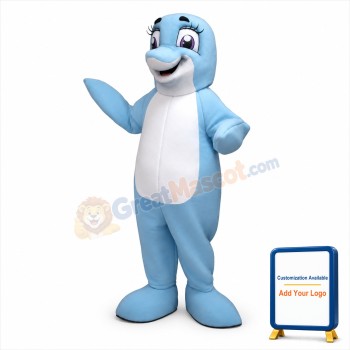 New Dolphin Mascot Costume