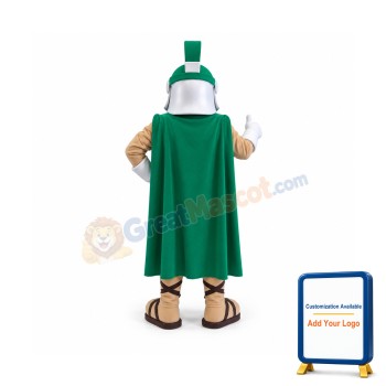 Green Spartan Trojan Knight Sparty Mascot Costume