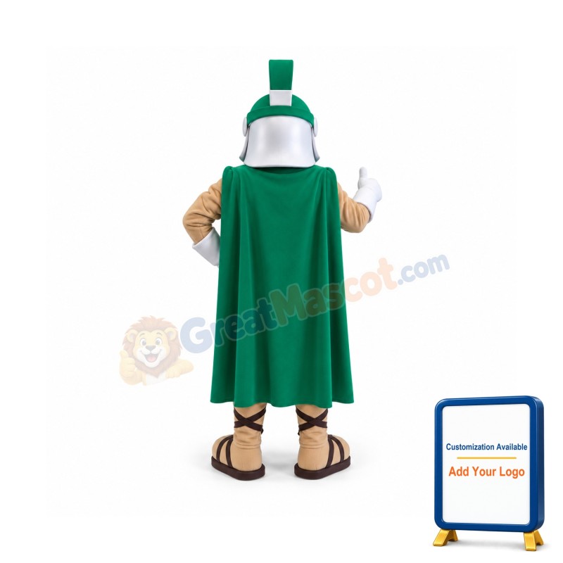 Green Spartan Trojan Knight Sparty Mascot Costume