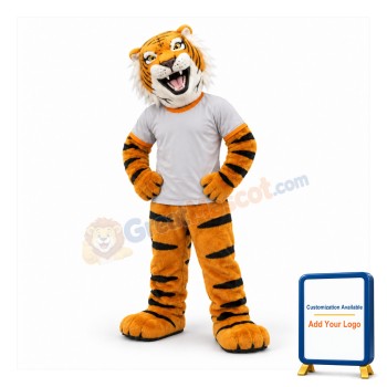 Happy Tiger Mascot Costume