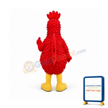 Red Chicken Mascot Costume