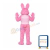 Adult Pink Bunny Mascot Costume