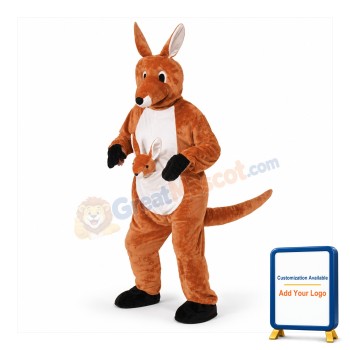 Jumpin Jenny Kangaroo Mascot Costume