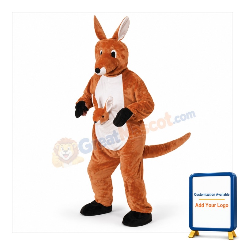 Jumpin Jenny Kangaroo Mascot Costume