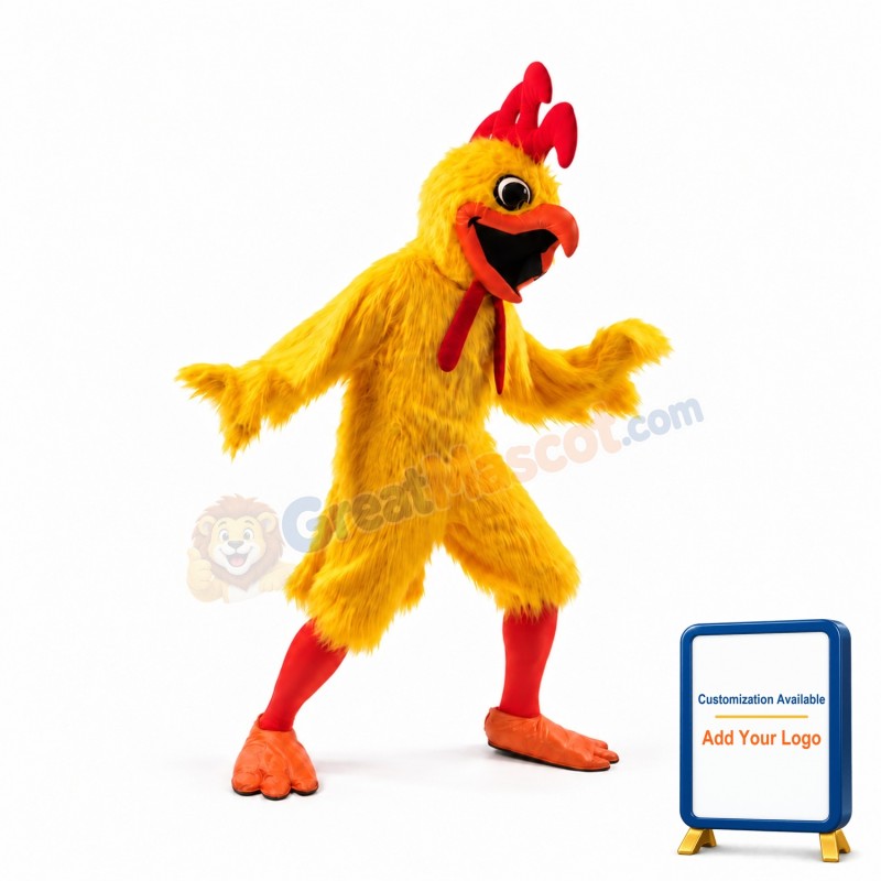 Singer Chicken Mascot Costume