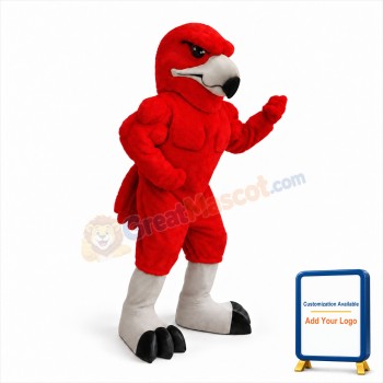 Power Red Hawk Mascot Costume