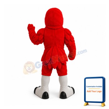 Power Red Hawk Mascot Costume