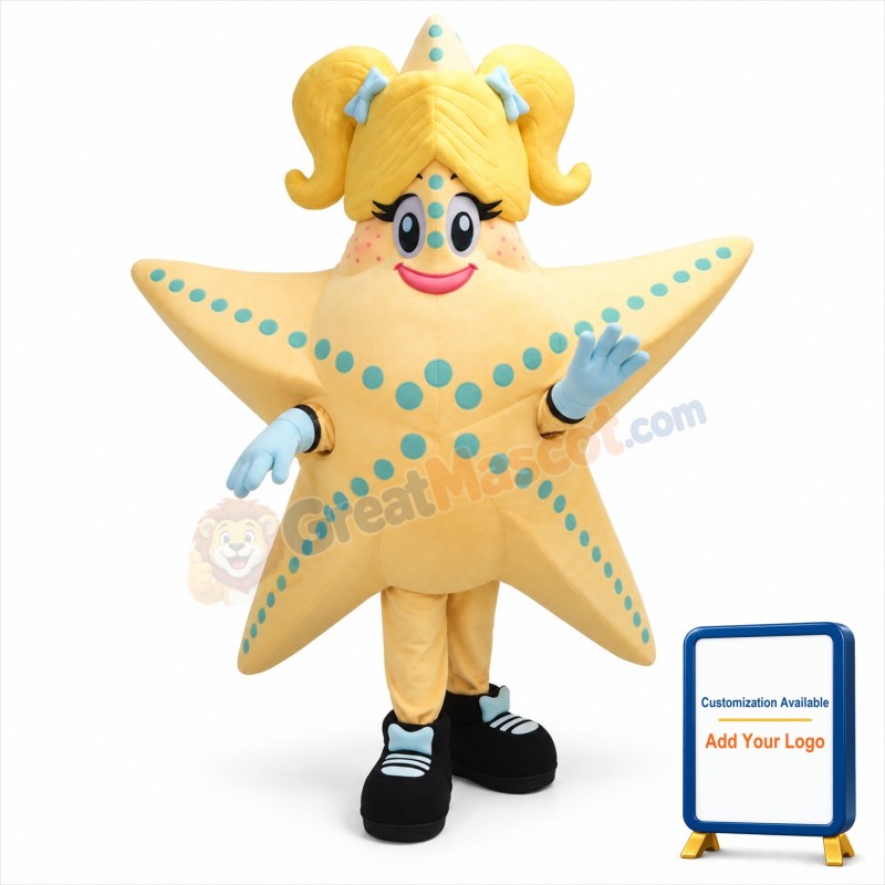Cute Starfish Mascot Costume