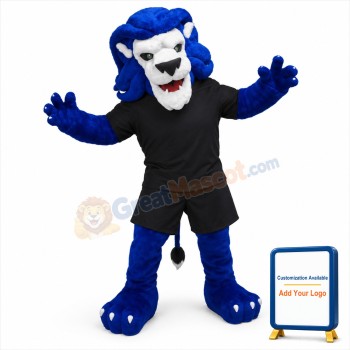 Blue Lion Animal Mascot Costume