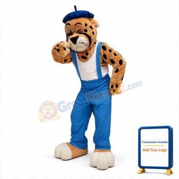 Leisurely Leopard Mascot Costume