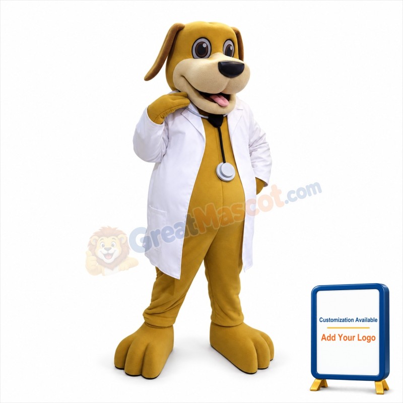 Dr. Dog Mascot Costume