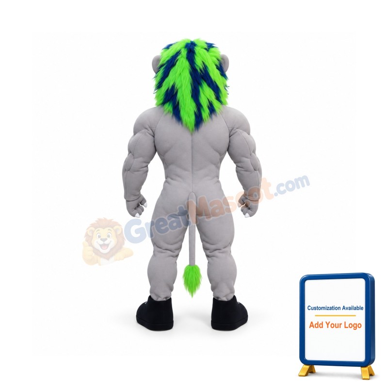 Colorful Power Lion Mascot Costume