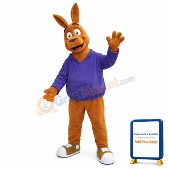 Friendly Kangaroo Mascot Costume