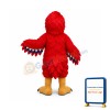 New Red Hawk Mascot Costume