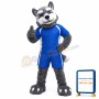Power Husky Dog Mascot Costume