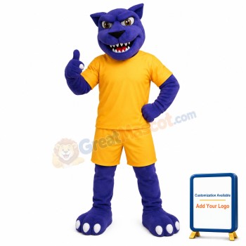 Power Blue Panther Mascot Costume