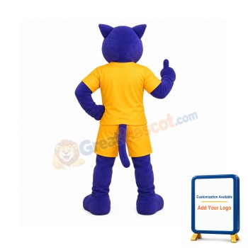Power Blue Panther Mascot Costume