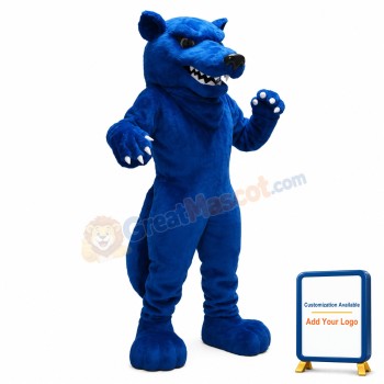 Blue Wolf Mascot Costume
