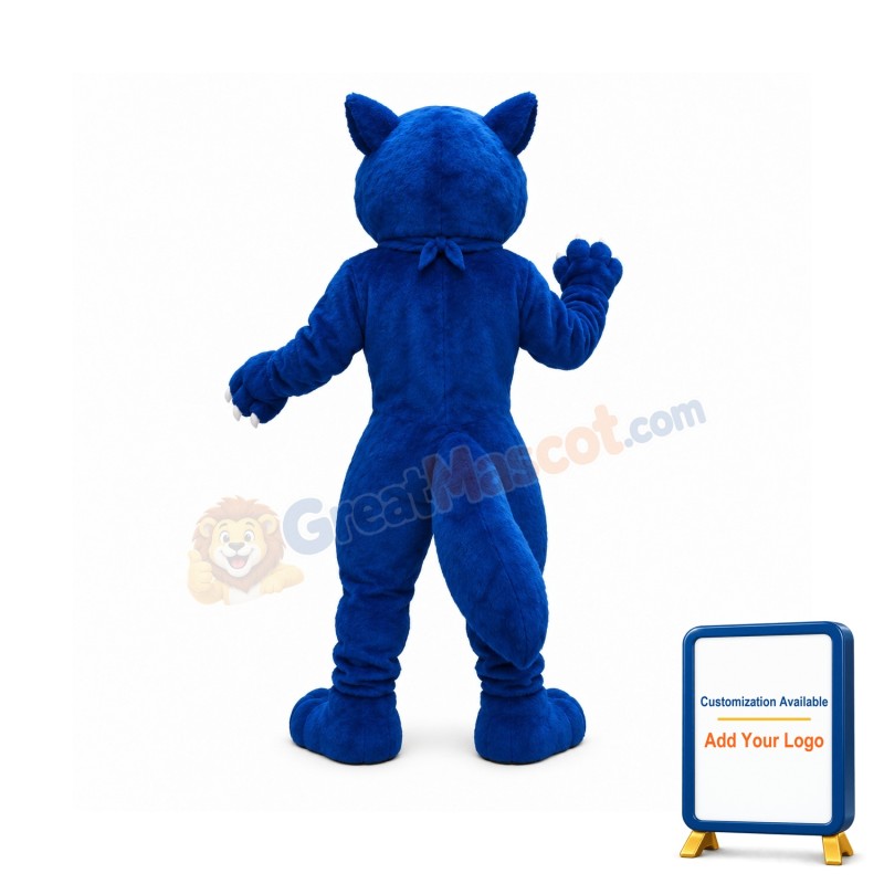 Blue Wolf Mascot Costume