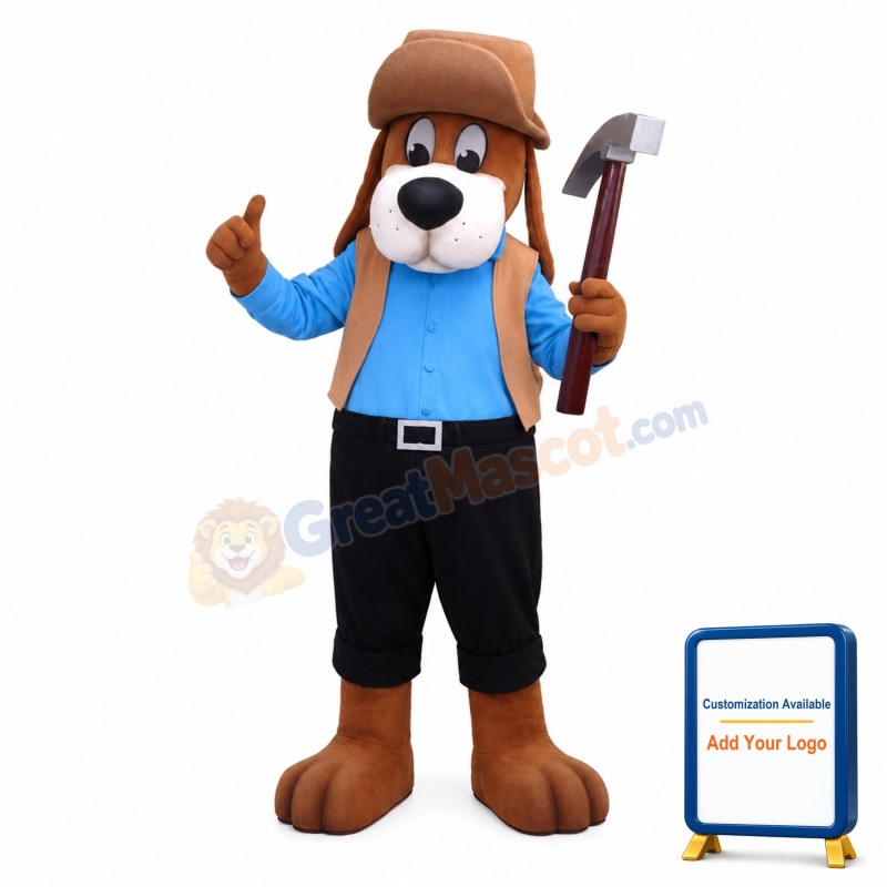 Worker Dog Mascot Costume