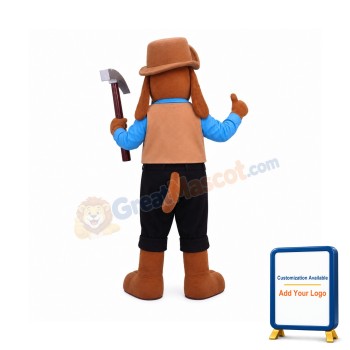 Worker Dog Mascot Costume