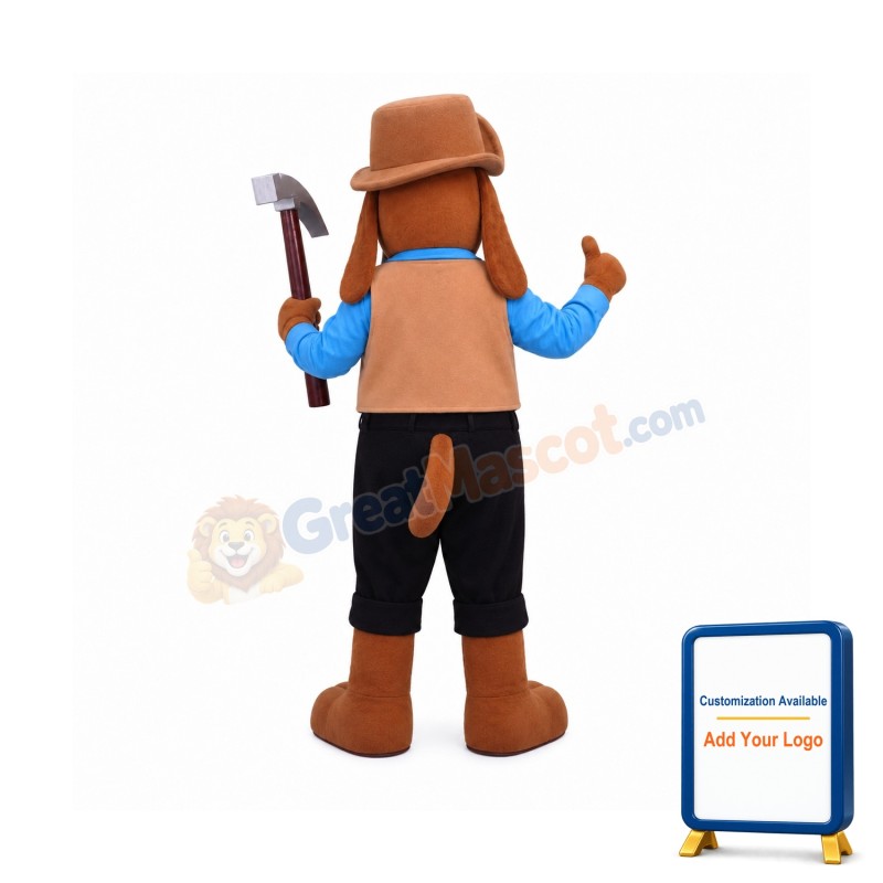 Worker Dog Mascot Costume