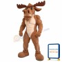 Power Muscly Moose Mascot Costume
