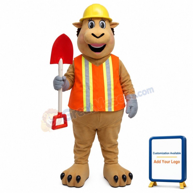 Worker Pig Mascot Costume