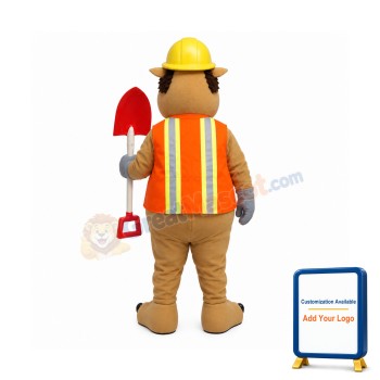 Worker Pig Mascot Costume