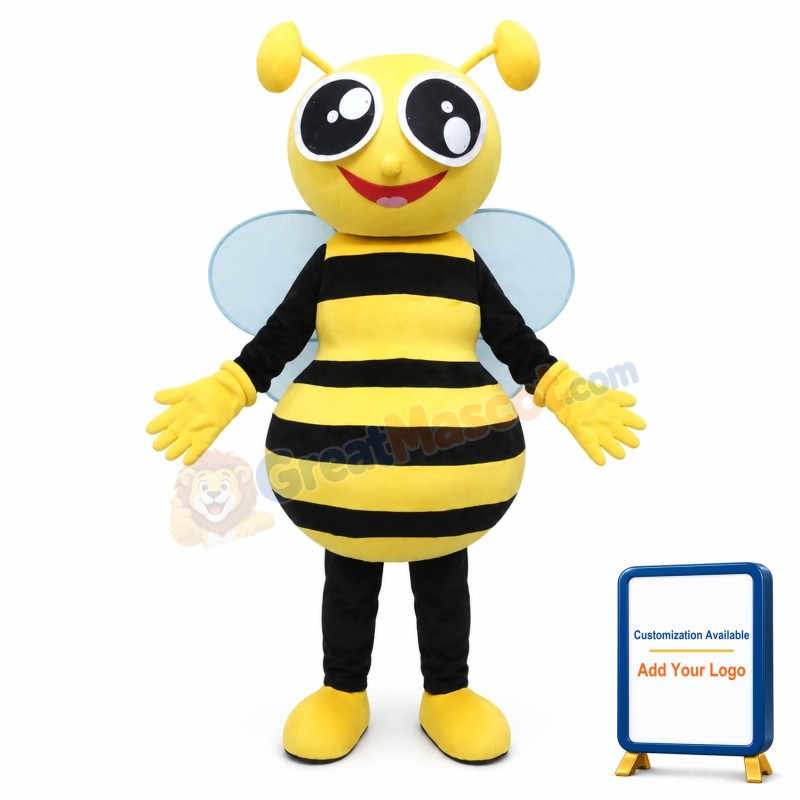 Happy Honey Bee Mascot Costume