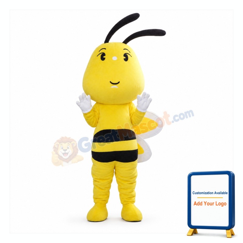 Big Head Bee Mascot Costume
