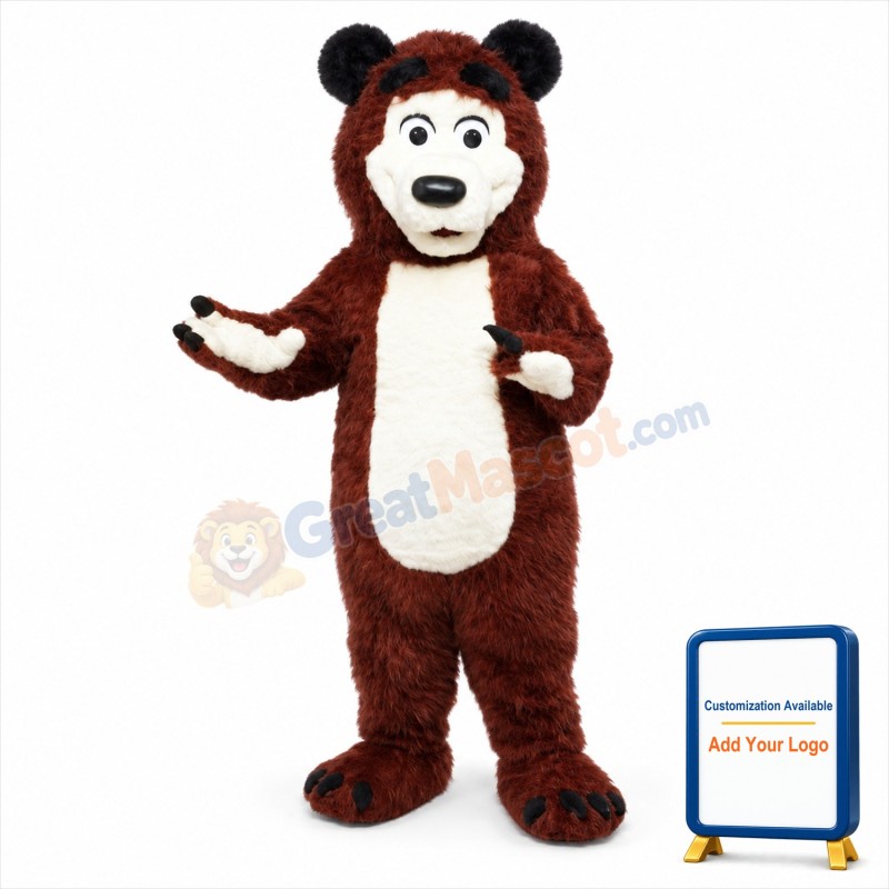 Bear Mascot Costume Adult Character Costume